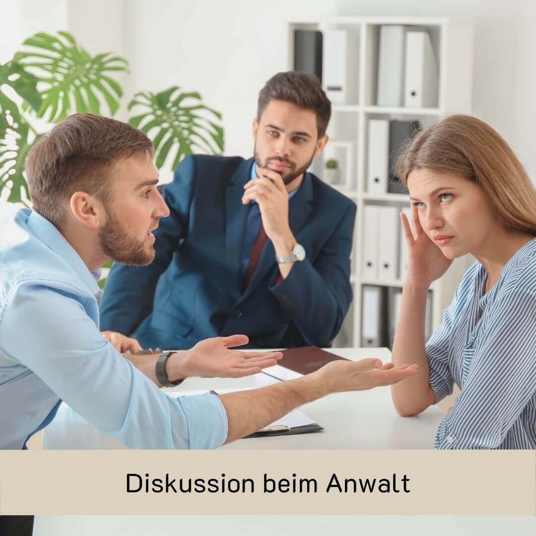 Fehler bei der Trennung - Diskussion beim Anwalt Stark nach Trennung Claudia Kielmann